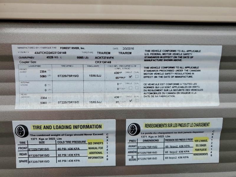 2016 Foresriver 2016 Forest River Cherokee Camper