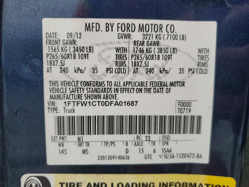 2013 Ford F150 Supercrew