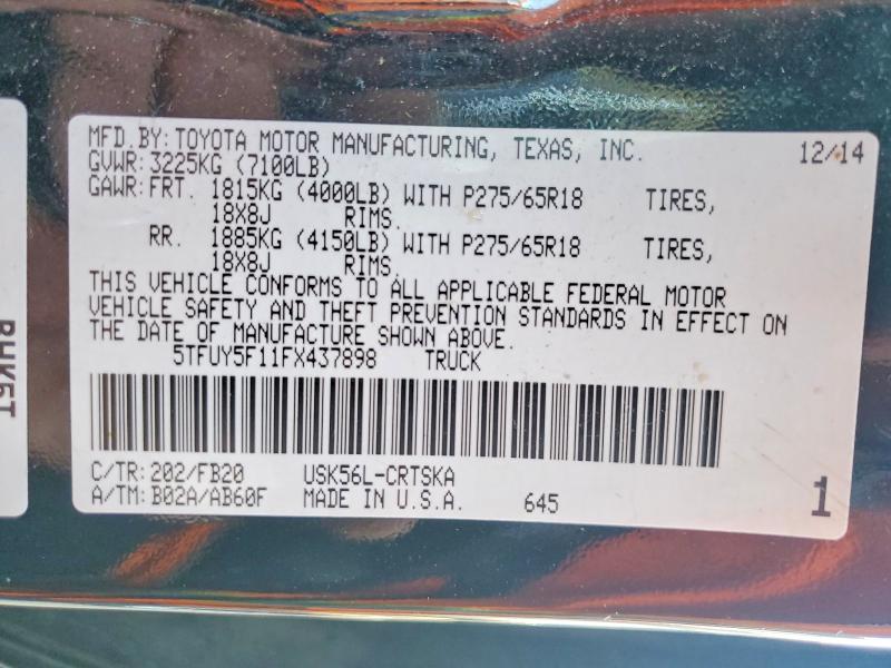 2015 Toyota Tundra SR5