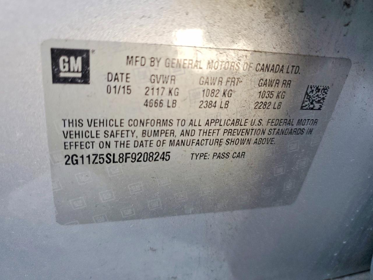 2015 Chevrolet Impala ls