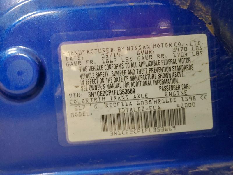 2015 Nissan Versa Note sv