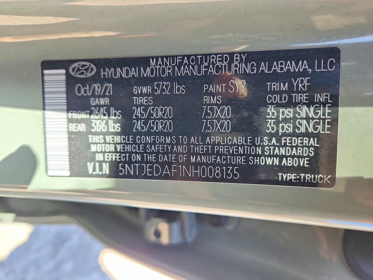 2022 Hyundai Santa Cruz Limited