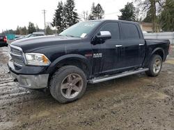 Salvage trucks for sale at Spanaway, WA auction: 2015 Dodge 1500 Laramie