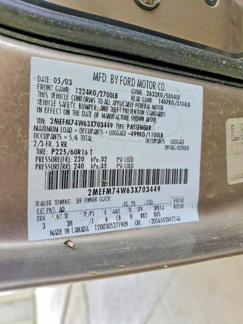 2003 Mercury Grand Marquis gs