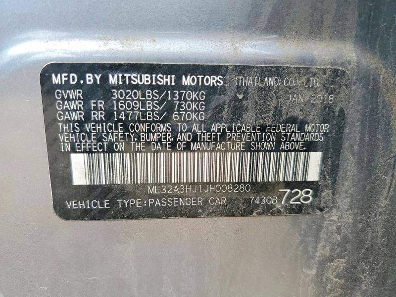 2018 Mitsubishi Mirage es