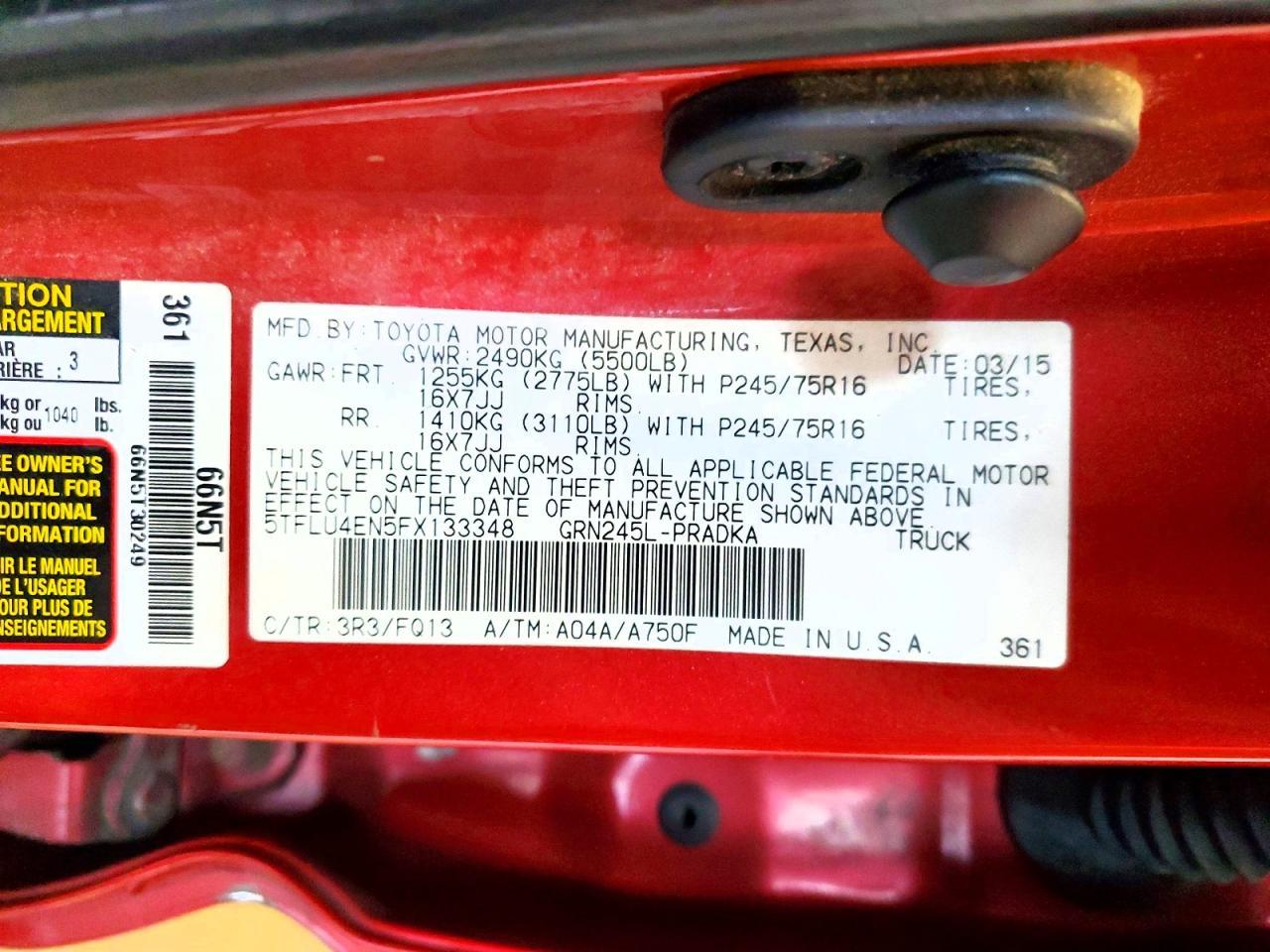 2015 Toyota Tacoma V6