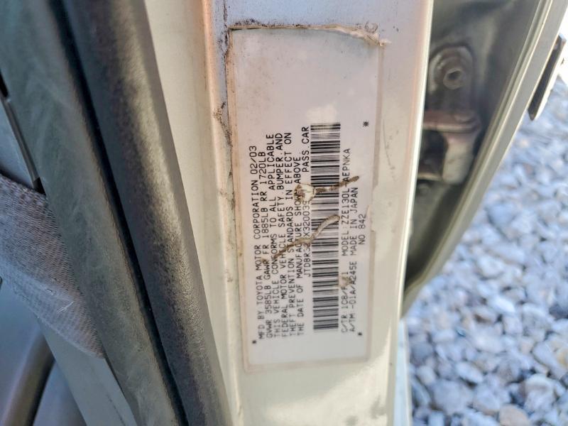 2003 Toyota Corolla le