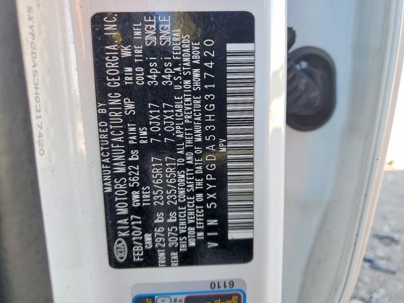 2017 KIA Sorento lx V6