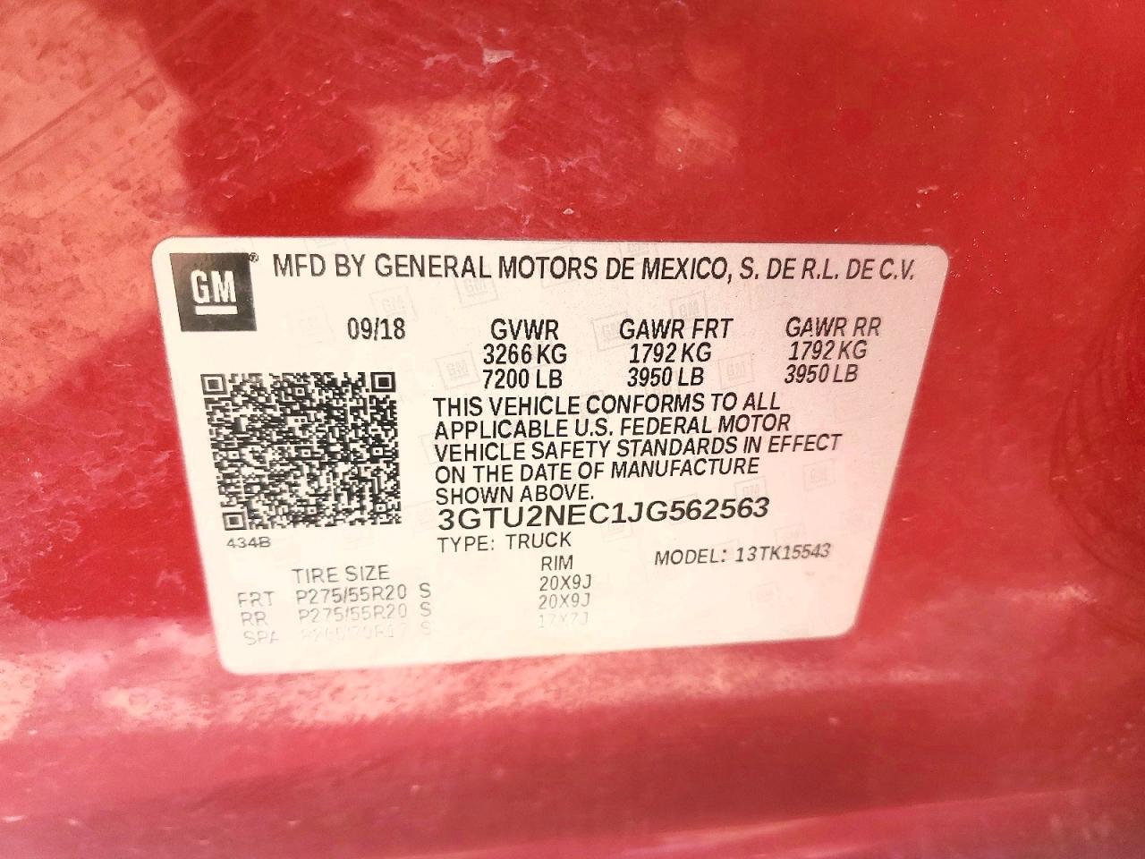 2018 GMC Sierra K1500 SLT