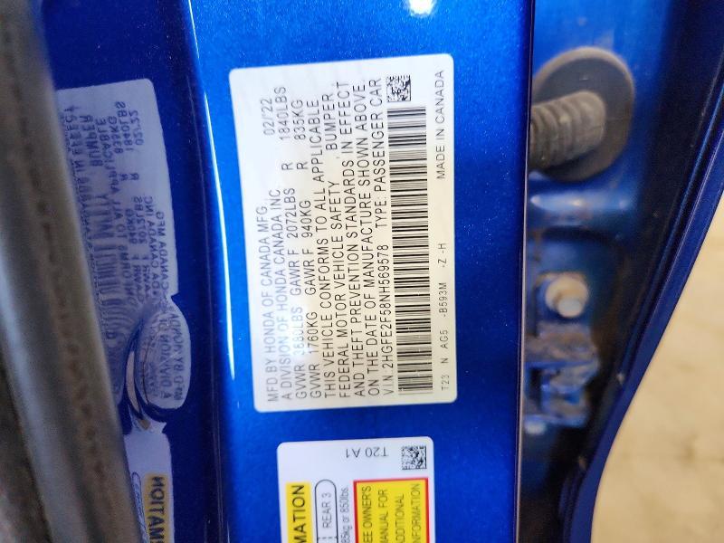 2022 Honda Civic Sport