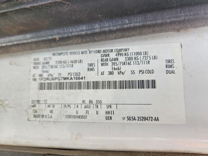2021 Ford Transit Delivery Truck