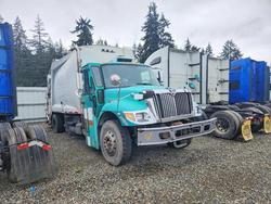 Salvage trucks for sale at Spanaway, WA auction: 2003 International 7400 Refuse Truck