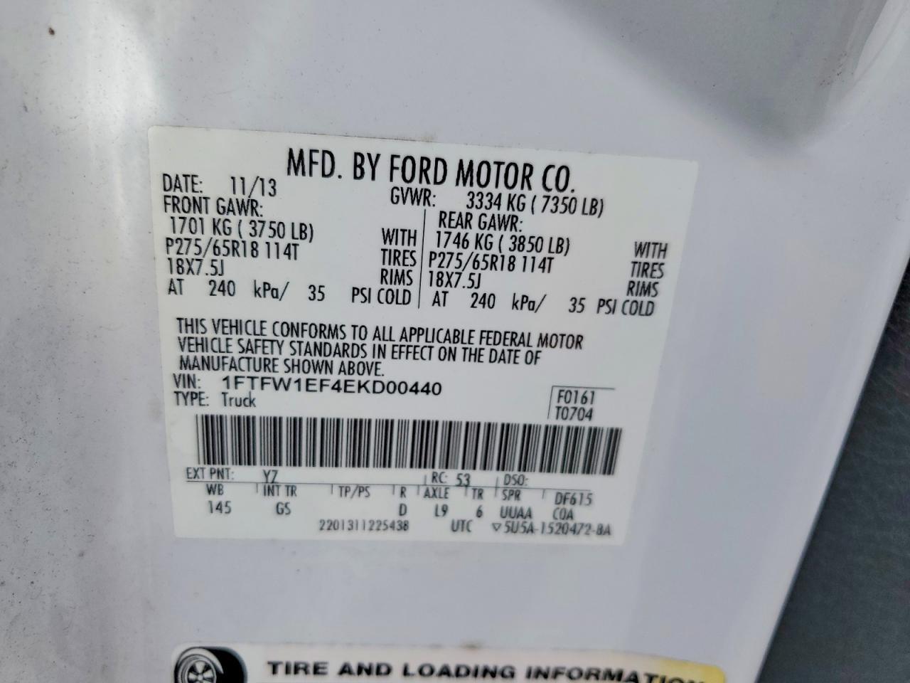 2014 Ford F150 Supercrew