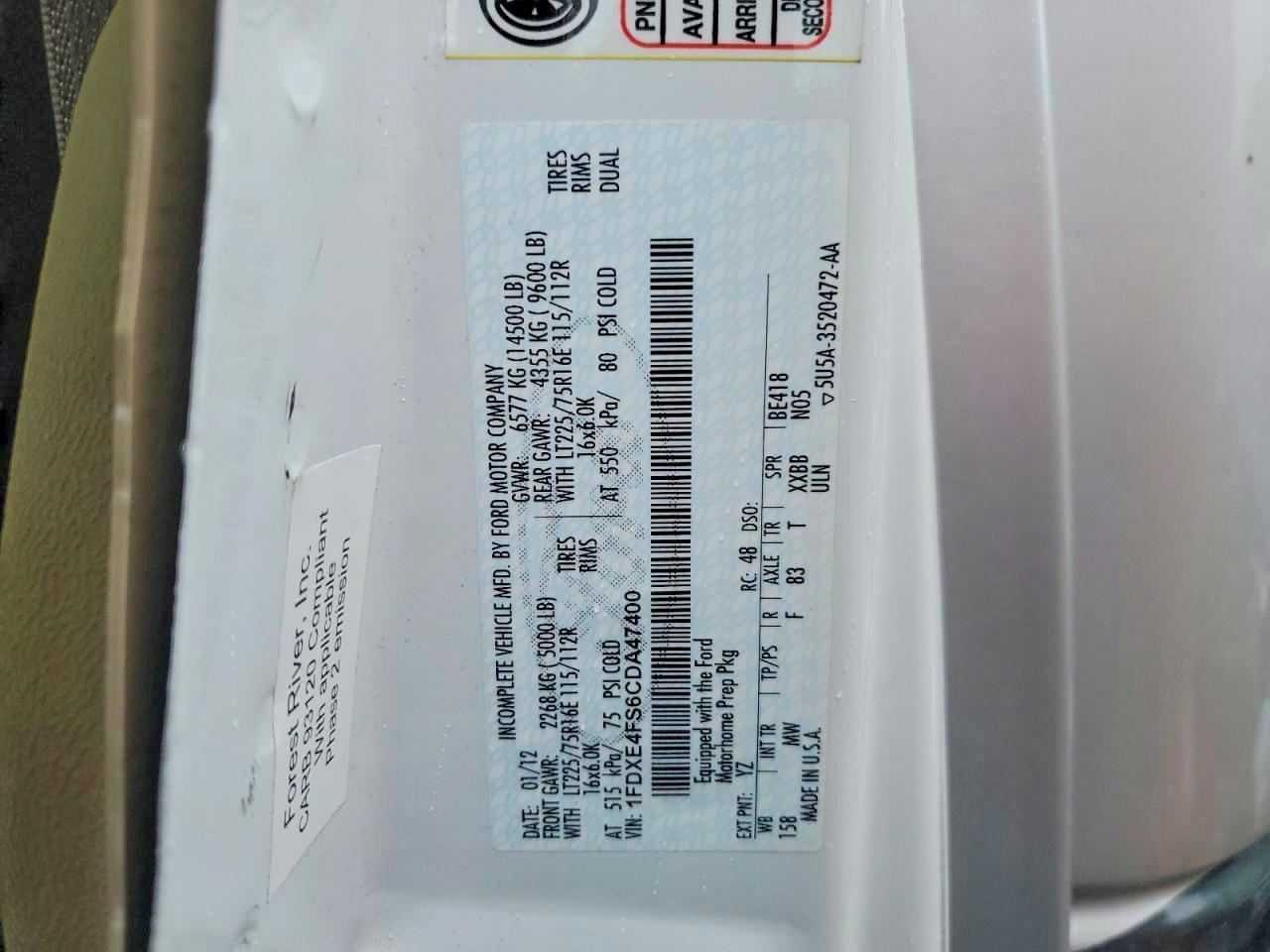 2012 Coachmen 2012 Concord Coachmen RV