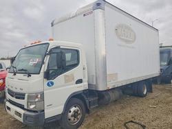 Salvage trucks for sale at Dyer, IN auction: 2014 Mifu 2014 Mitsubishi Fuso FEC72S BOX Truck