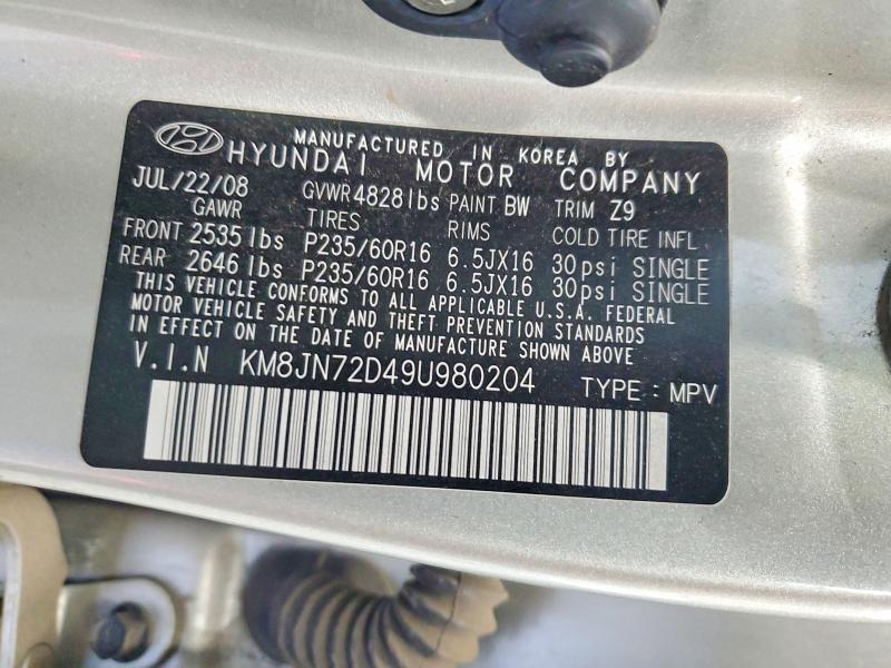 2009 Hyun Tucson Limited 4D su