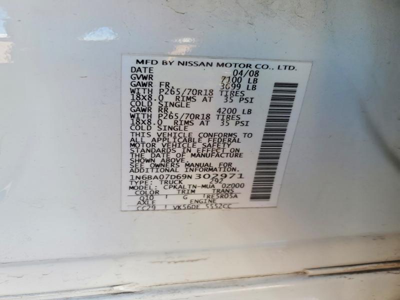 2009 Nissan Titan XE FFV