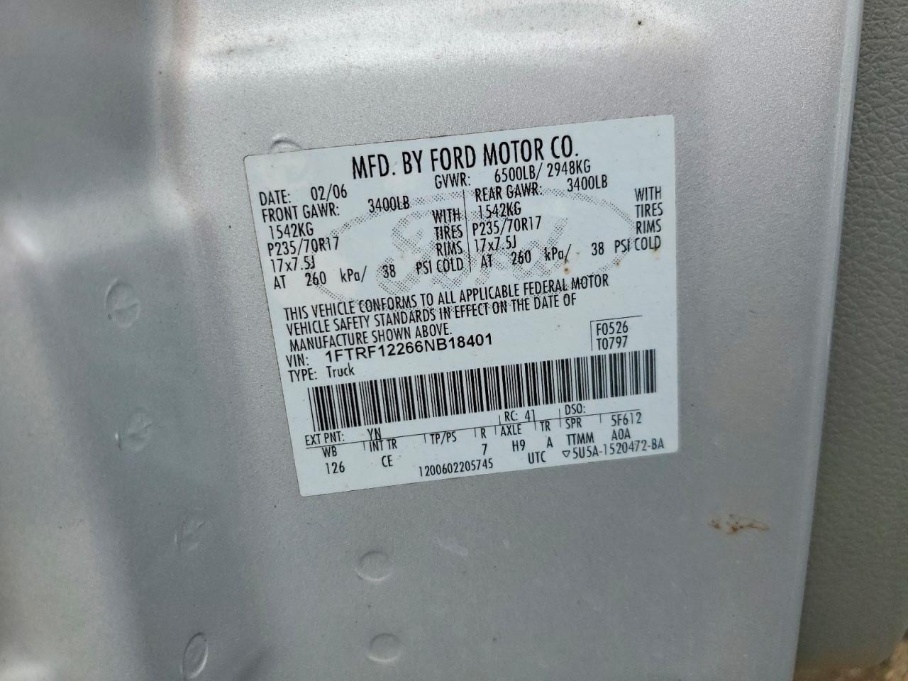 2006 Ford F150