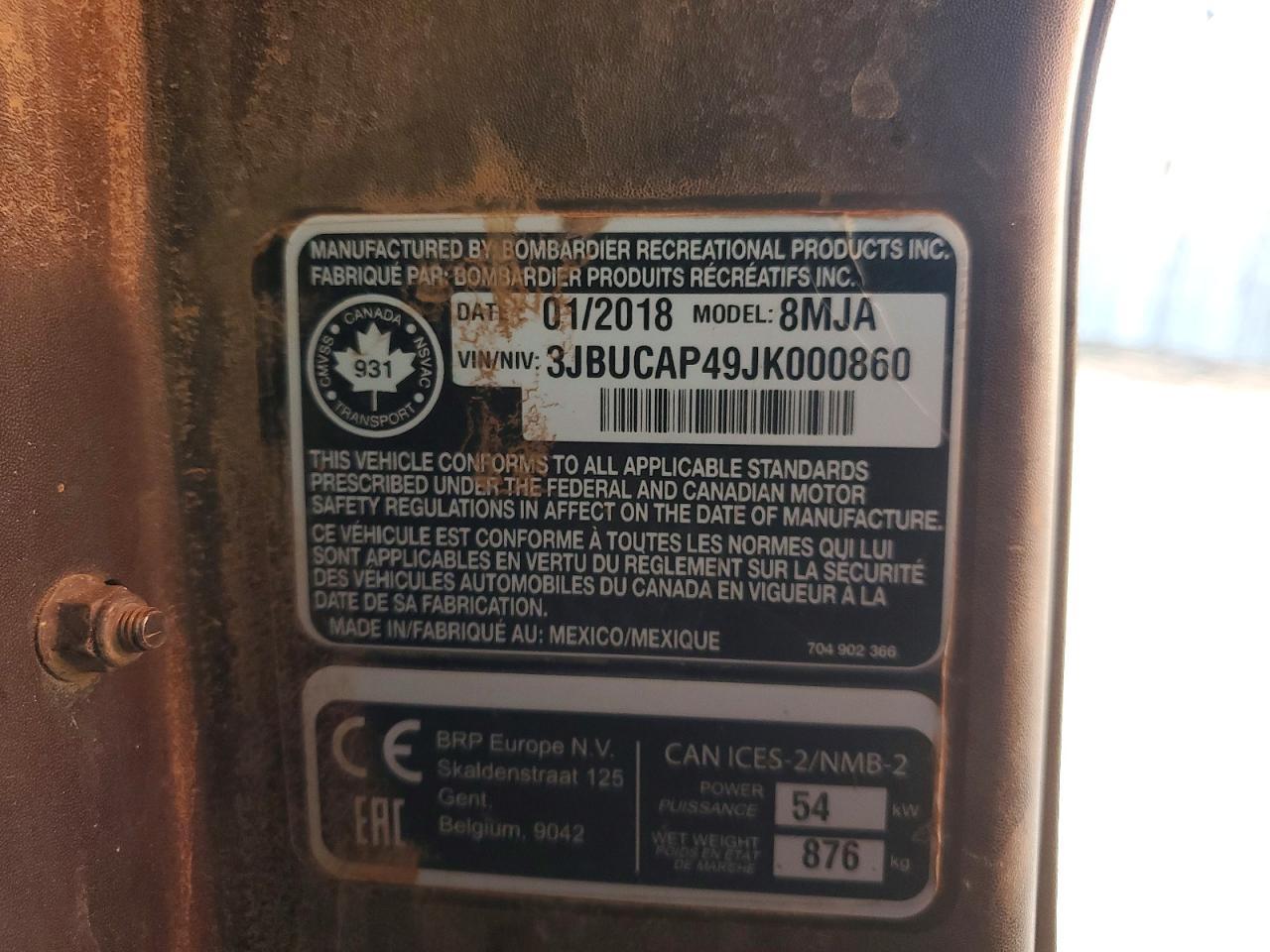 2018 Can-Am Defender Max XT HD10