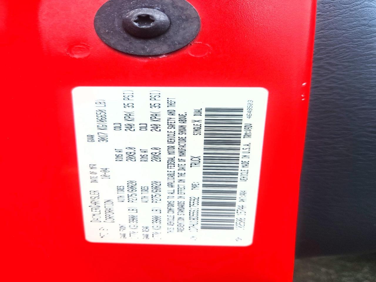 2005 Dodge RAM 1500 ST