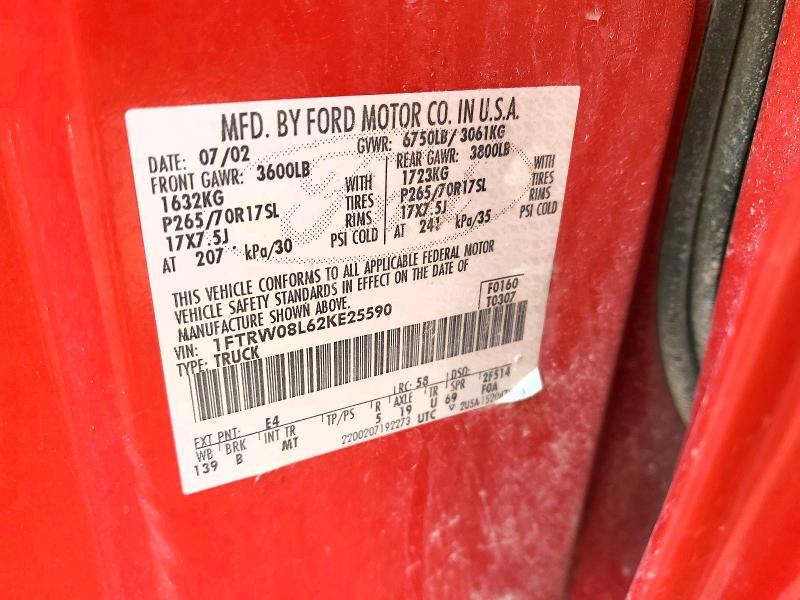 2002 Ford F150 Supercrew
