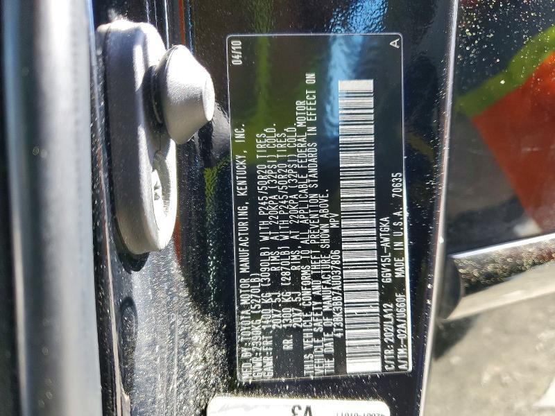 2010 Toyota Venza awd V6