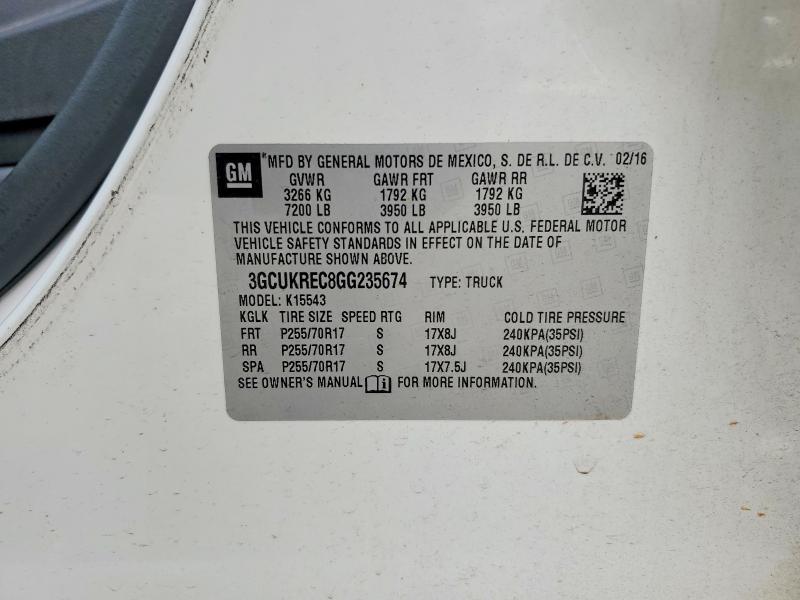 2016 Chevrolet Silverado K1500 LT