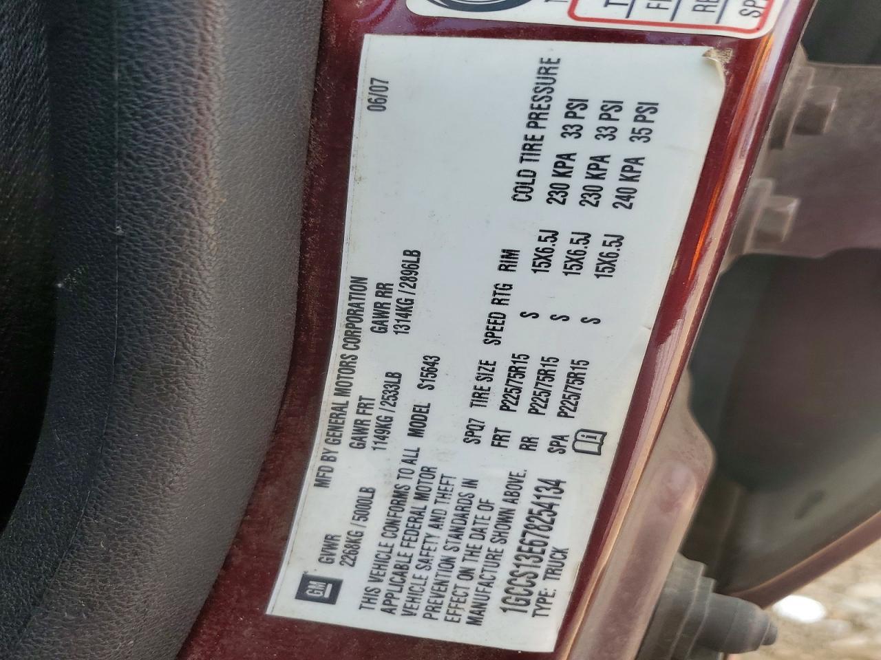2007 Chev Colorado