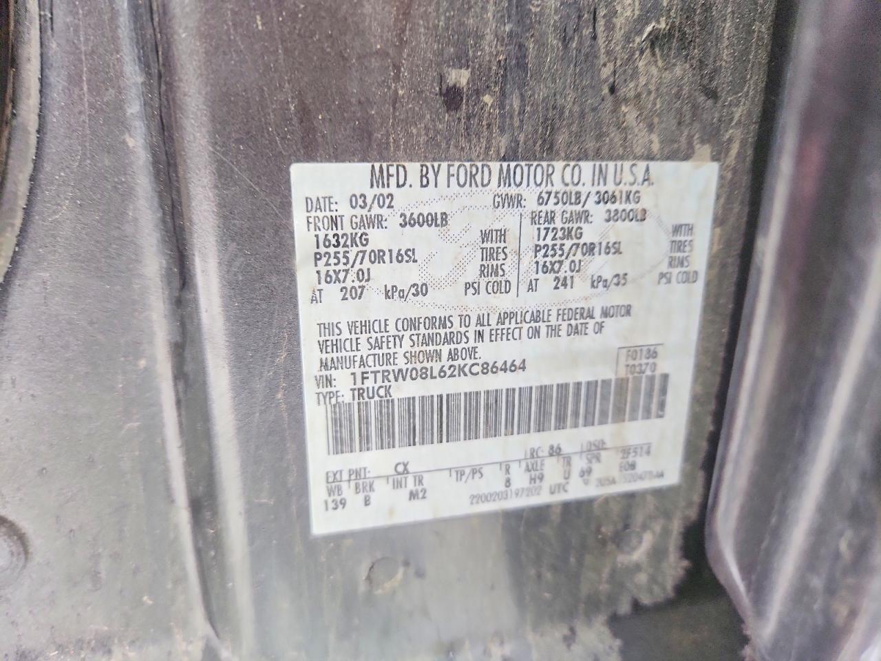 2002 Ford F150 Supercrew