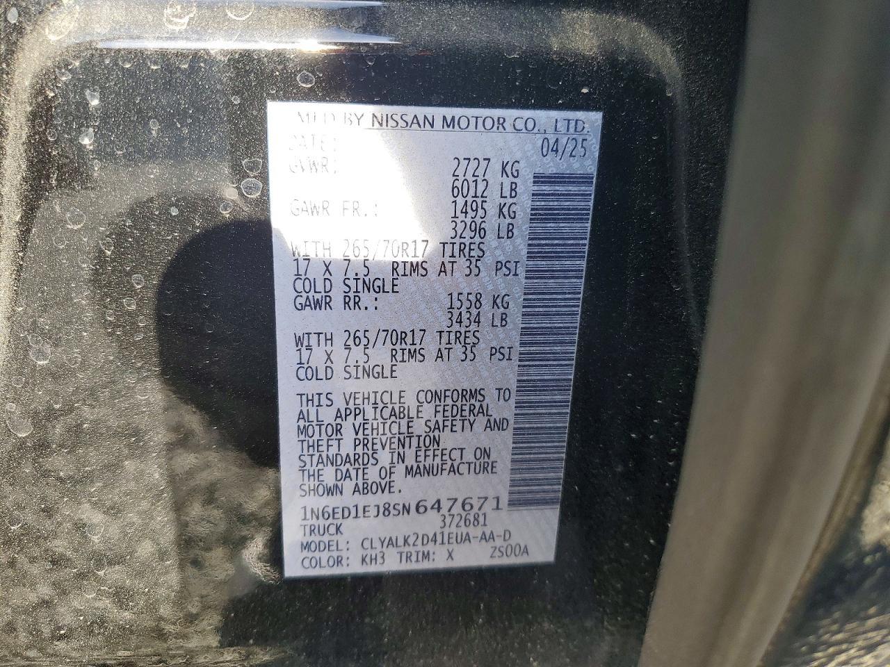 2025 Nissan Frontier PRO-X