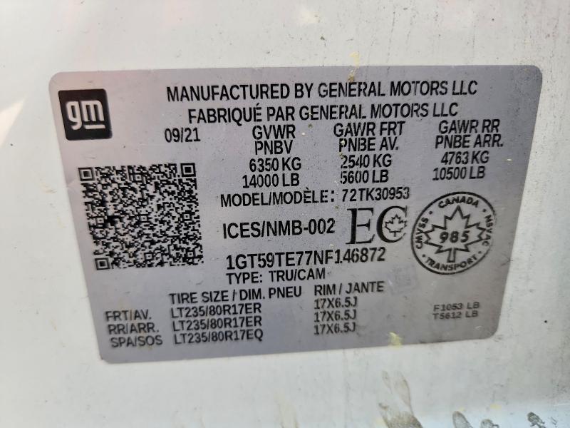2022 GMC Sierra K3500 Utility / Service Truck