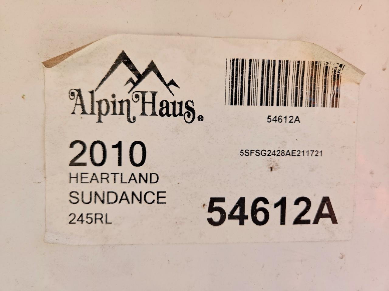 2010 Heartland Sundance Camper