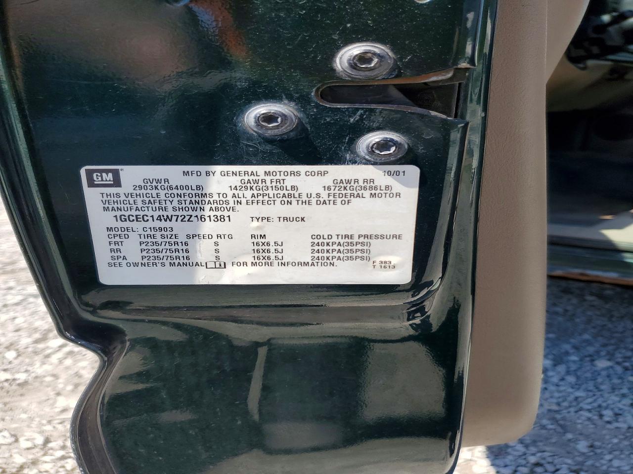 2002 Chevrolet Silverado C1500