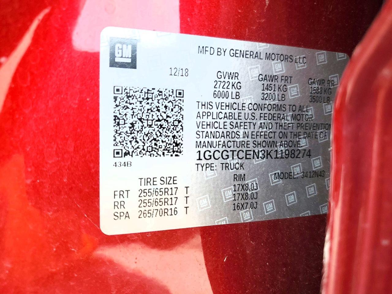 2019 Chevrolet Colorado LT