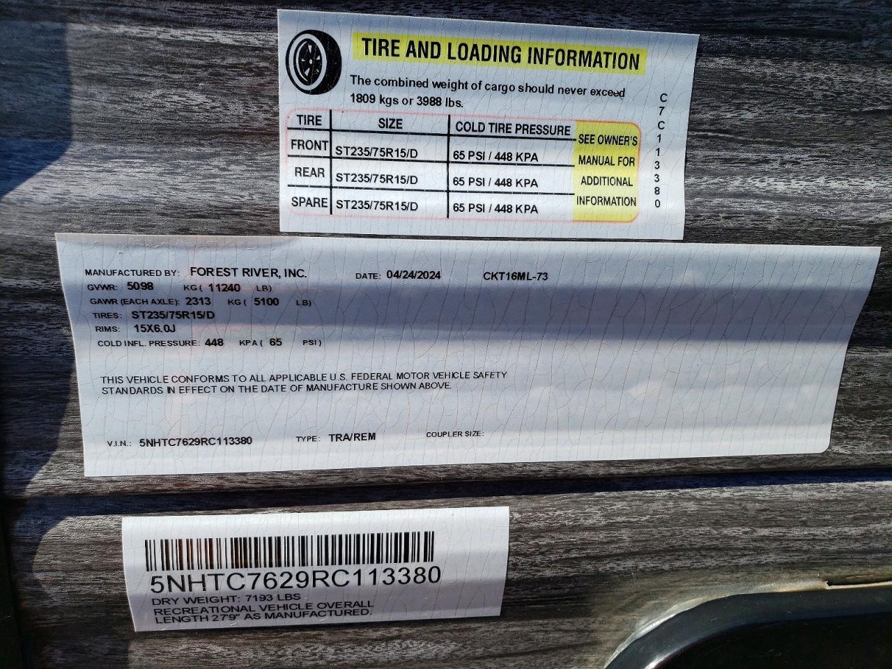 2024 Foresriver 2024 Forest River Timberwolf Camper