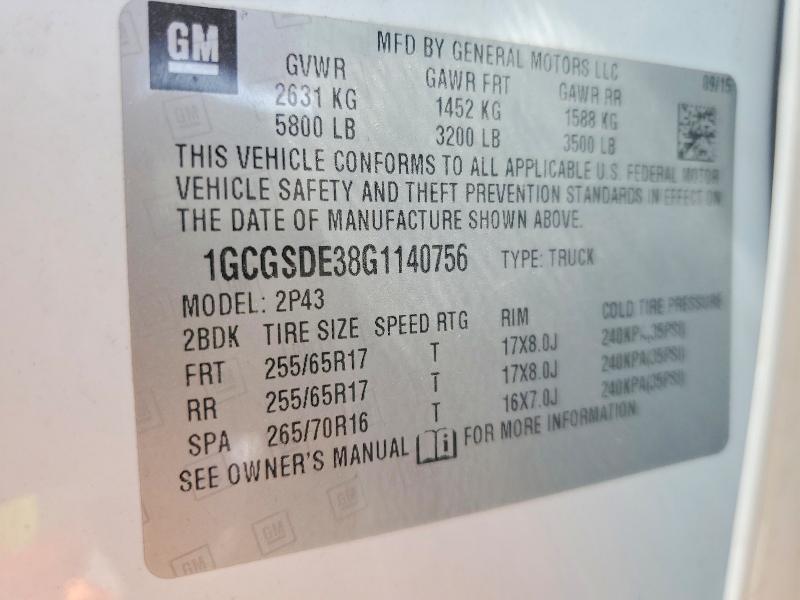 2016 Chevrolet Colorado Z71