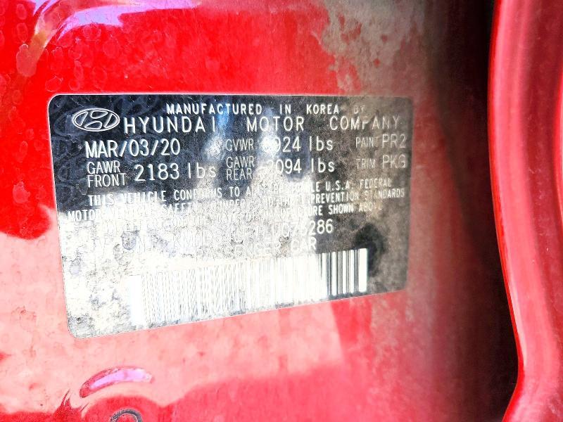 2020 Hyundai Elantra Value Edition