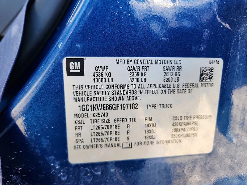 2016 Chevrolet Silverado K2500 Heavy Duty LTZ