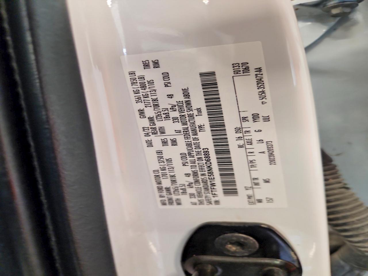 2022 Ford F150 Supercrew