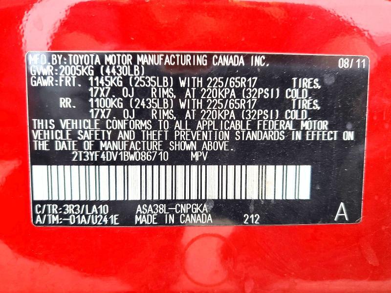 2011 Toyota Rav4 Limited