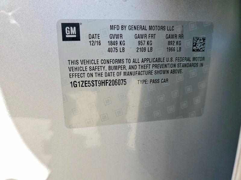 2017 Chevrolet Malibu lt