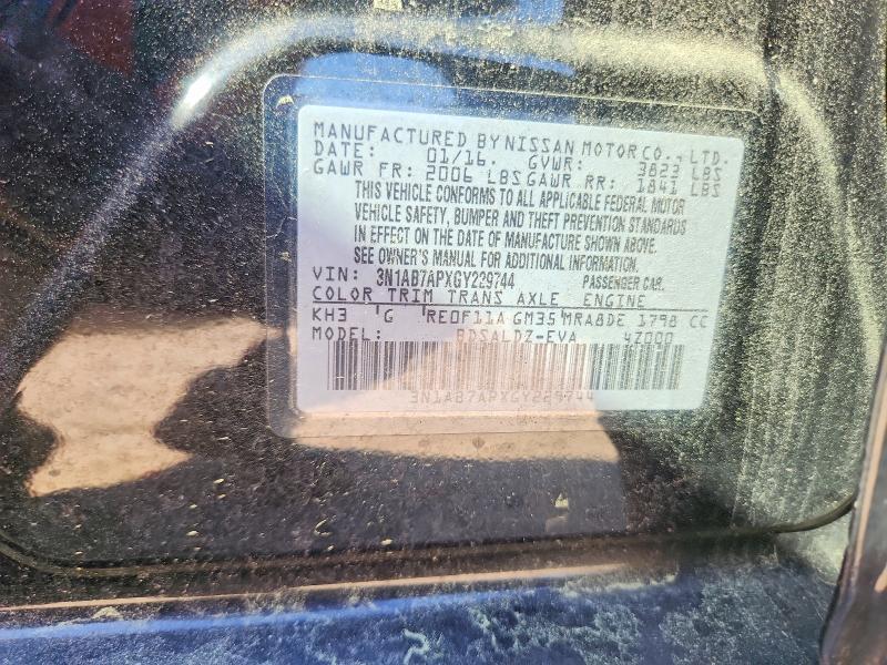 2016 Nissan Sentra sv