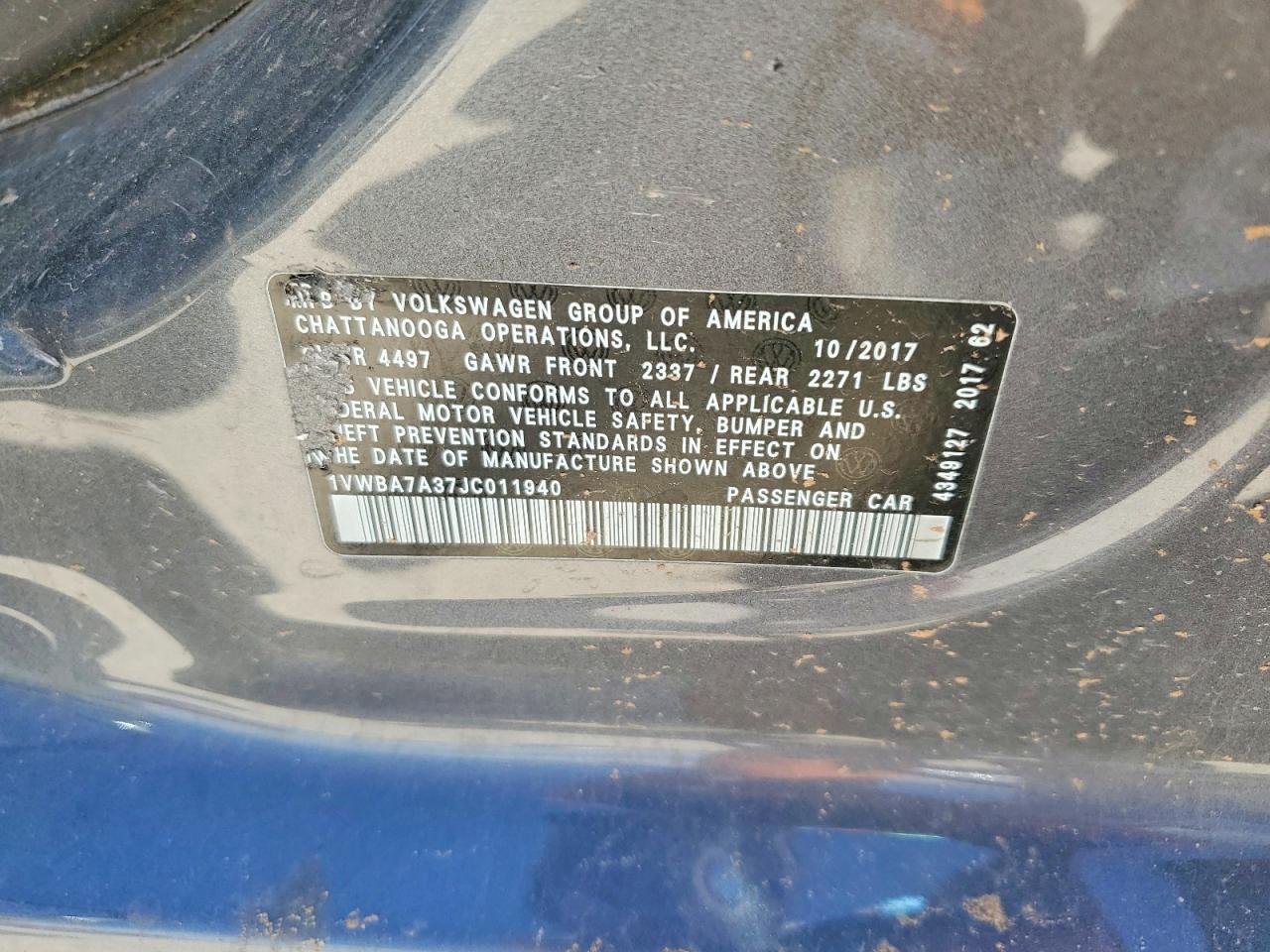 2018 Volkswagen Passat se