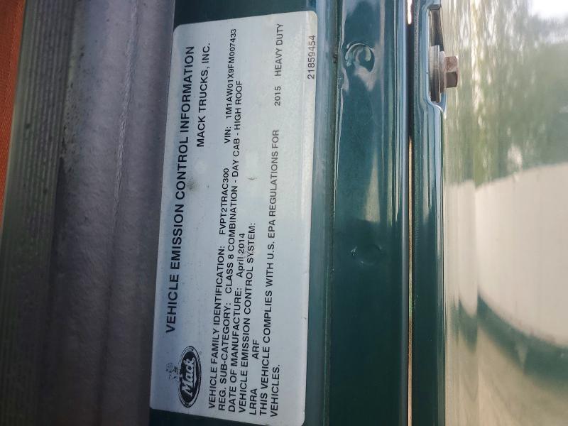 2015 Mack 600 Cxu600