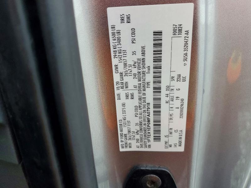 2021 Ford F150 Super Cab