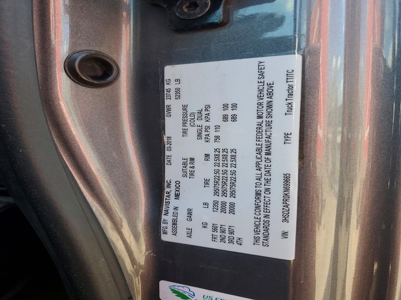 2019 International LT625 Semi Truck