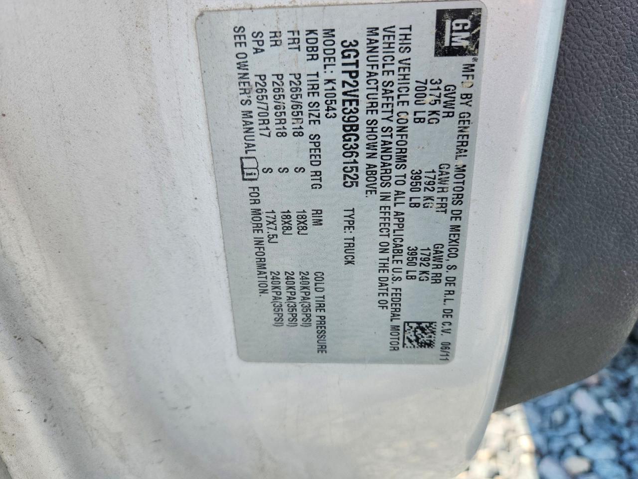 2011 GMC Sierra K1500 SLE
