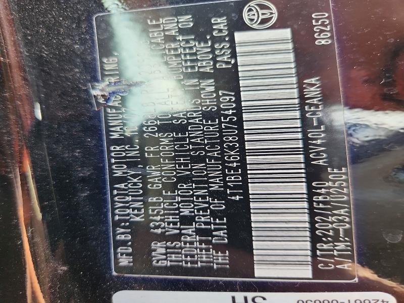 2008 Toyota Camry le