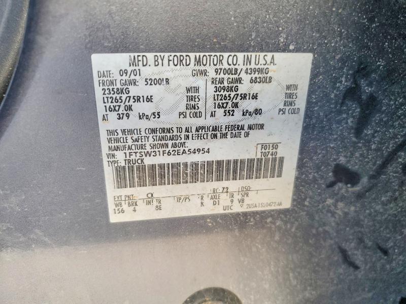 2002 Ford F350 SRW Super Duty