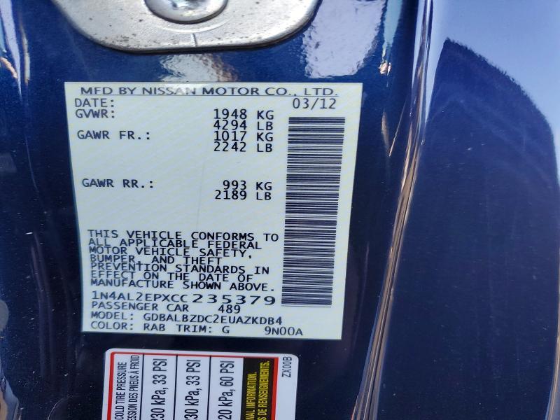 2012 Nissan Altima 2.5 s